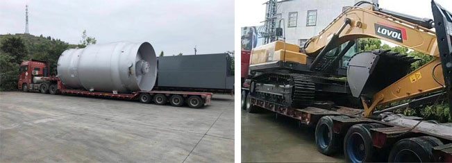 大型壓路機、挖掘機、裝載機、履帶吊等工程機械專用運輸車